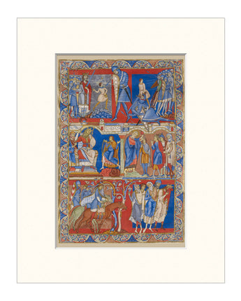 Scenes from the Life of David Matted Print