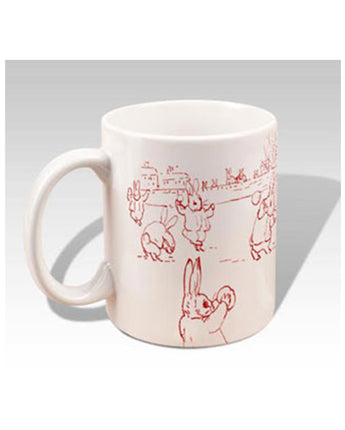 Beatrix Potter: Rabbits Throwing Snowballs Mug