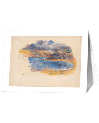 Renoir Clouds over a Lake Notecard