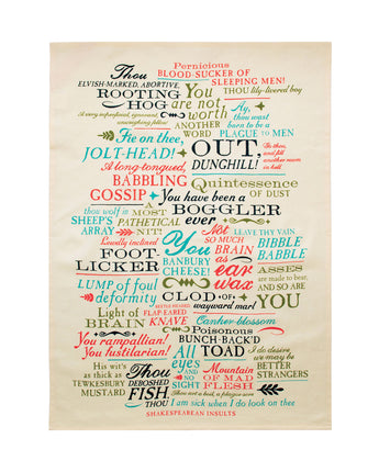 Shakespearean Insults Tea Towel