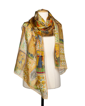 Visconti Sforza Tarot Silk Scarf