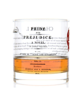 Pride & Prejudice Rocks Glass