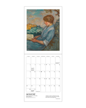 The Reading Woman 2026 Mini Wall Calendar
