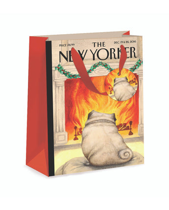 Yule Dog New Yorker Gift Bag
