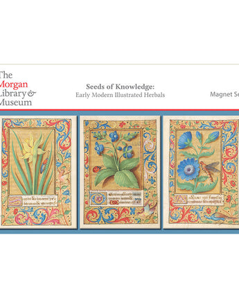 Floral Book of Hours Set of 3 Magnets